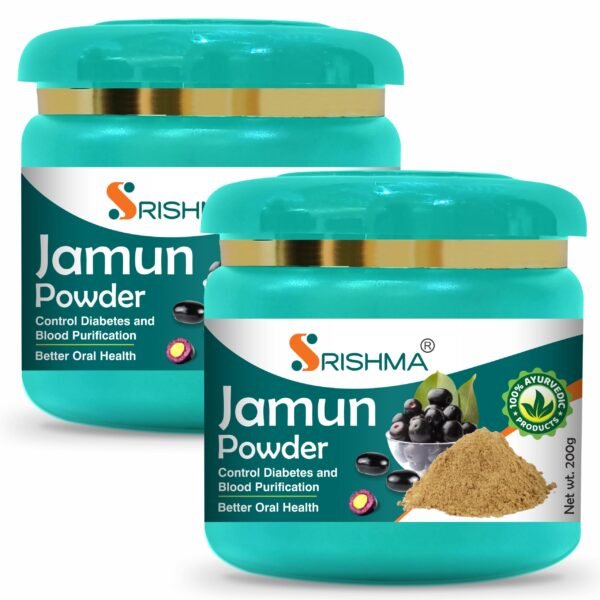 Srishma Jamun Seed Powder for Diabetes (2 x 200 g) 400 g