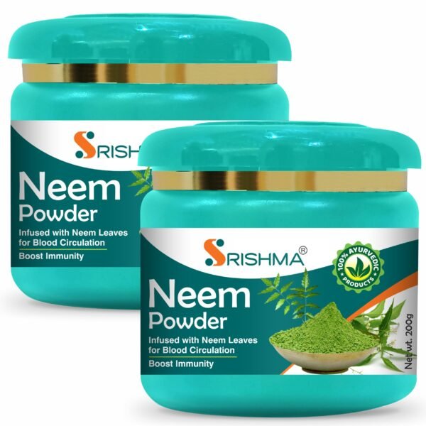 Srishma Neem Powder for Eating | Diabetes | Drink | Fever | Liver | Pack of 2  (2 x 200 g)
