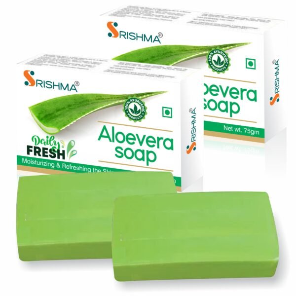 Srishma Aloe Vera Soap (75 g) Pack of 2 (150 g)
