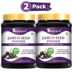 Srishma Jamun Seed Powder for Diabetes (2 x 200 g) 400 g