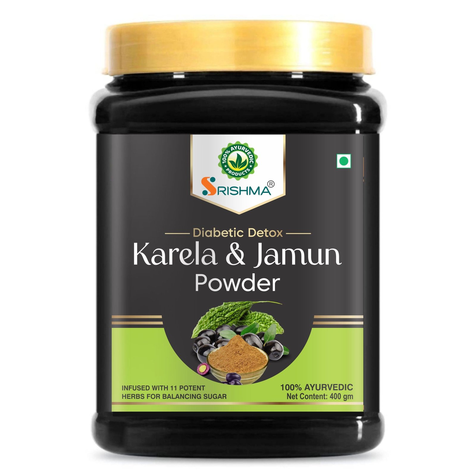 Srishma Karela Jamun Powder | Natural Sugar Control 400G