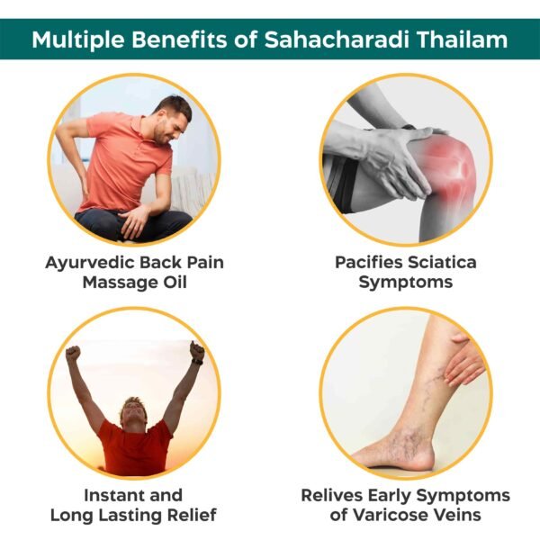 Srishma Sahacharadi Thailam | Back Pain Relief |100 ml | - Image 2