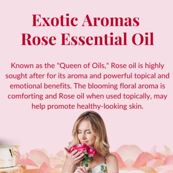 Srishma Ayurvedic Rose Essential Oil Pack-2 (2×15 ml) - Image 2