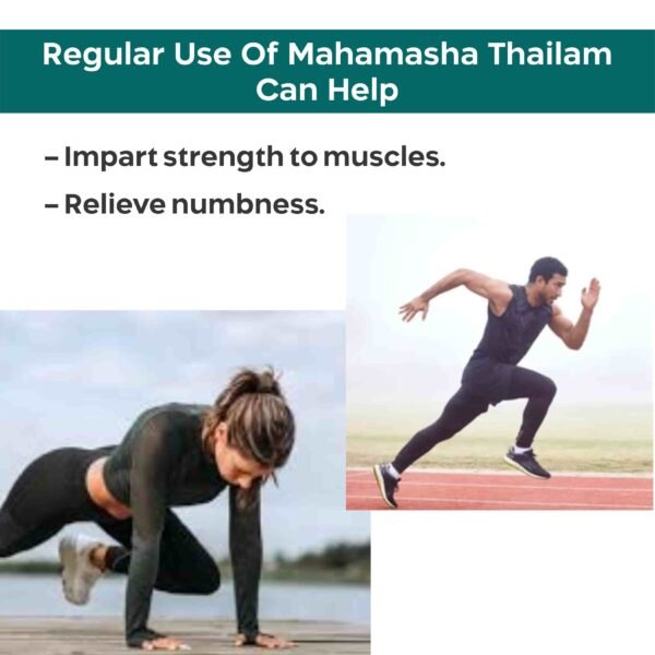 Srishma Ayurvedic Mahamasha Thailam| Pack-2| 2×100 ml | - Image 4