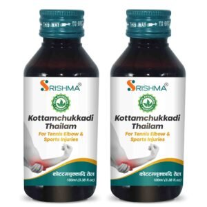 Srishma Ayurvedic Kottamchukkadi Thailam |Pack of 2 |2×100 ml