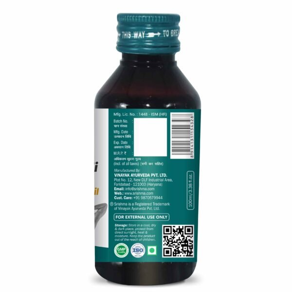 Srishma Sahacharadi Thailam | Back Pain Relief |100 ml | - Image 6