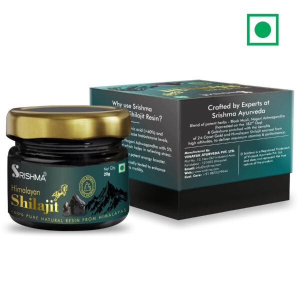 Srishma Himalayan Shilajit Resin for Strength, Power & Boosts Stamina | 100% Ayurvedic | - Image 5