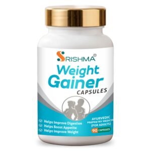 Srishma W-Gainer+ I New and improved formula I The Ultimate I 100% Ayurvedic Weight Gainers/Mass Gainers  (90 Capsules, No Flavor)