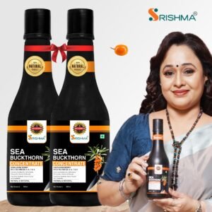 Srishma Sea Buckthorn Juice, Himalayan Berry, Enrich With Omega 3,6,9 & 7 (500 ml each ) Pack Of 2
